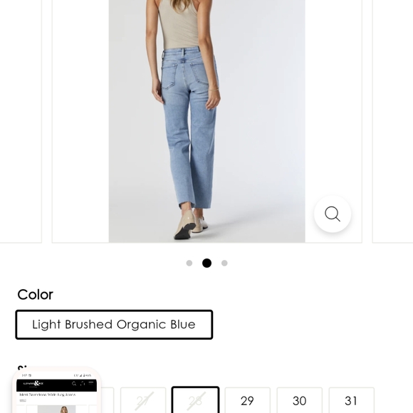 Mavi Barcelona wide leg jeans - Picture 2 of 5